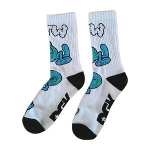 DGK FTW Crew Socks White Globe